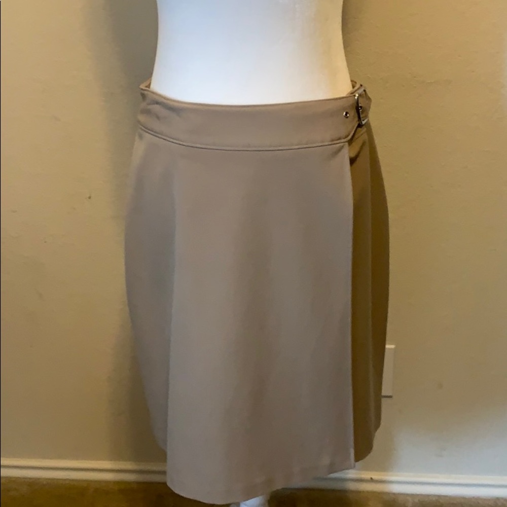 Tan wrap skirt